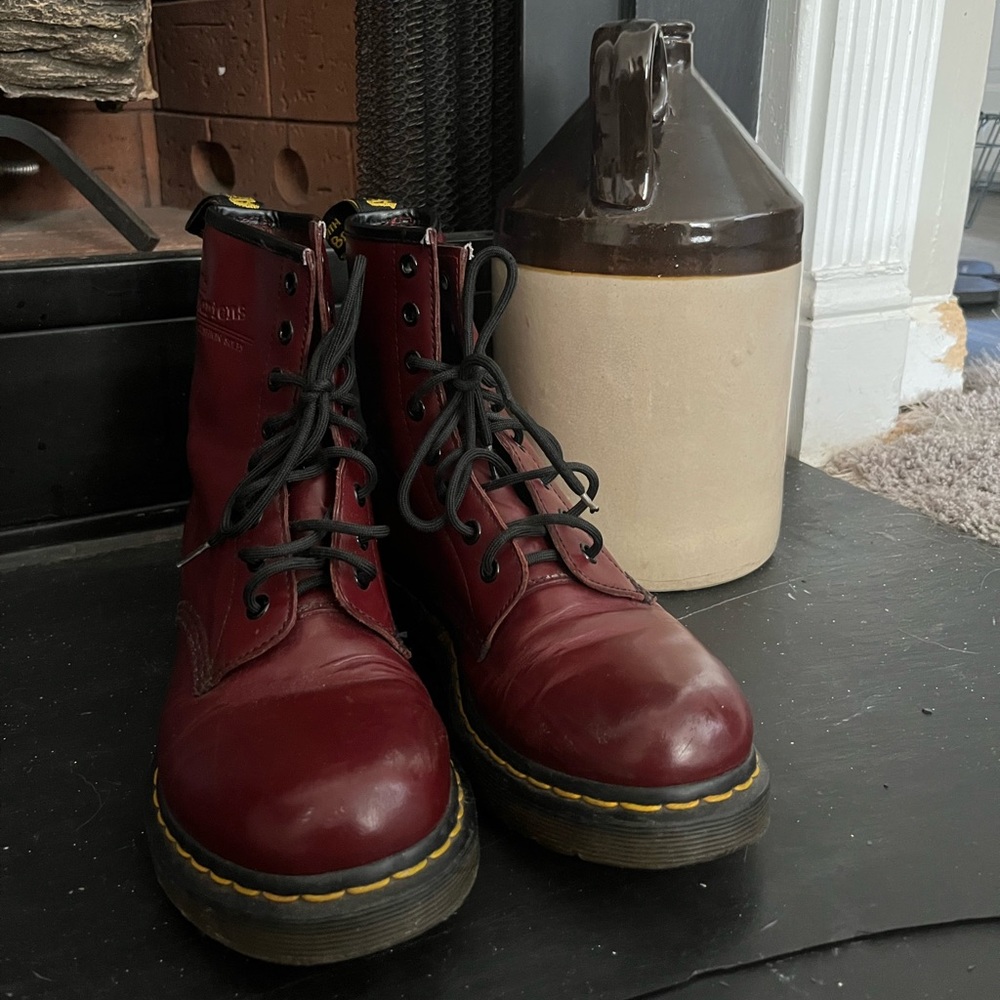 Dr. Martens Maroon Boots UK7 US9